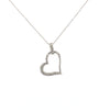 White 14 Karat Heart Pendant W