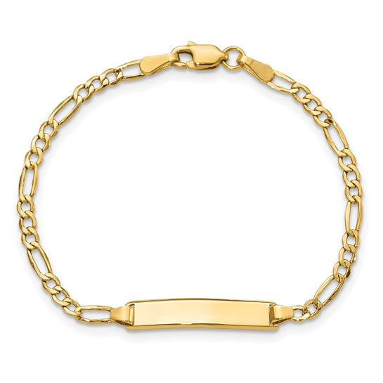 Yellow 10 Karat Baby Id Bracelet