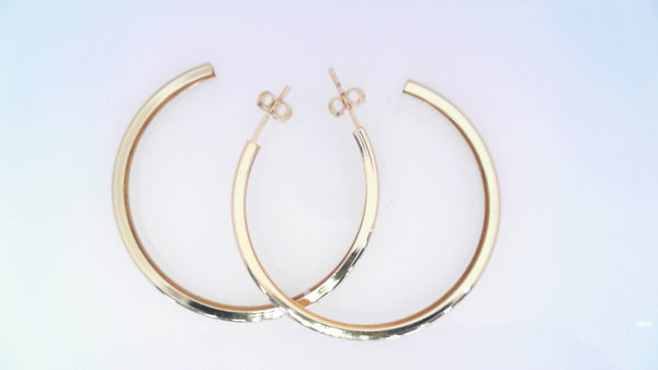 18k Gold Filled hoops