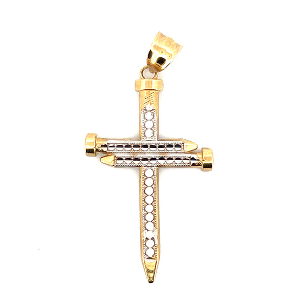 Two-Tone 10 Karat Religious Ch