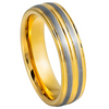 Tungsten Two-Tone Wedding Band 6mm