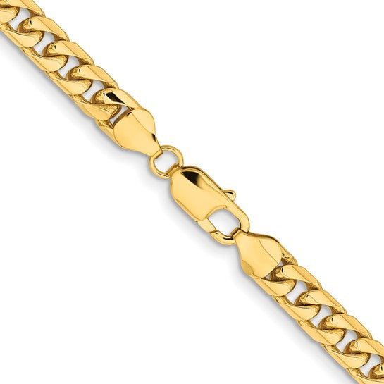 Yellow 10 Karat Diamond Cut Chain Length 24