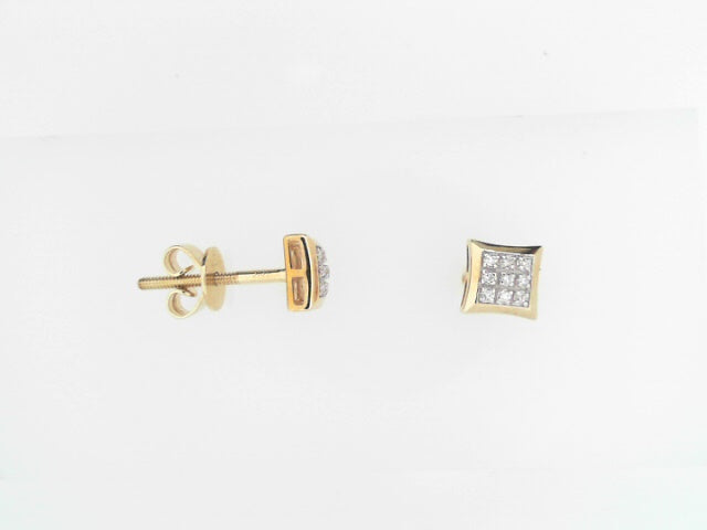 Yellow 10 Karat Stud Earrings