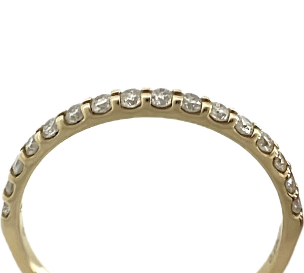 14k Yellow Gold Diamond Band