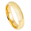 Tungsten Yellow Polished Wedding Band 5mm