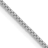 White Silver Box Chain 20 inch 1mm