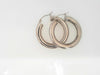 White Silver Small hoops