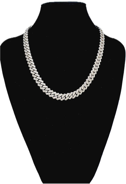 White 10 Karat Chain Length 18