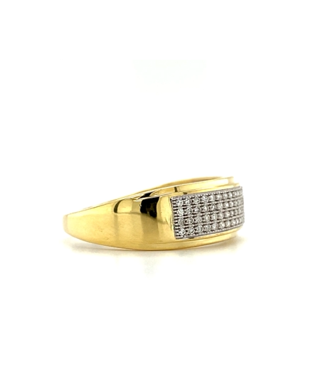 Yellow 10 Karat Pavé Men's Dia