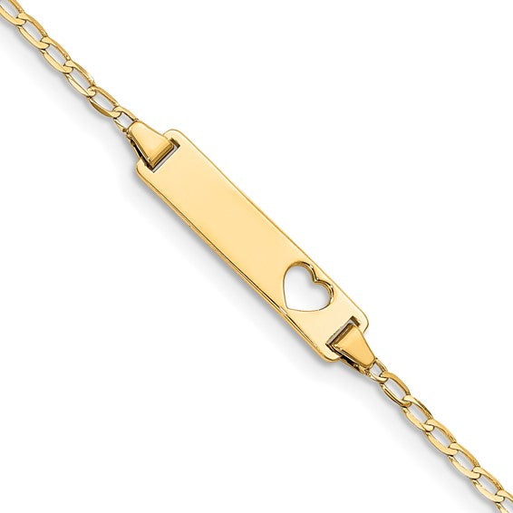 Yellow 14 Karat Id Bracelet Le