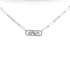 White 14 Karat Open Link Neckl