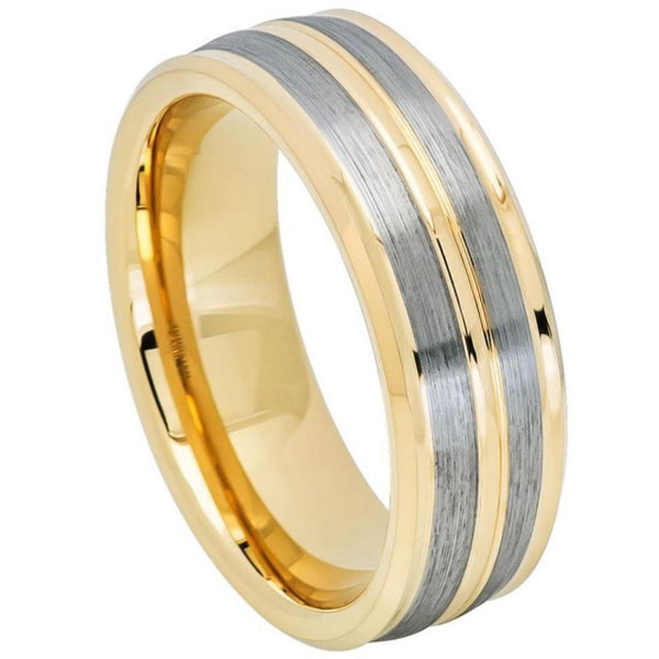 Gent's Two-Tone Wedding Band S