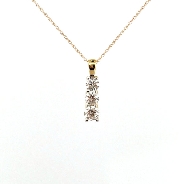 Yellow 14 Karat Drop Pendant W