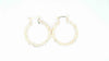 18K Gold Filled Small Diamond cut Hoops