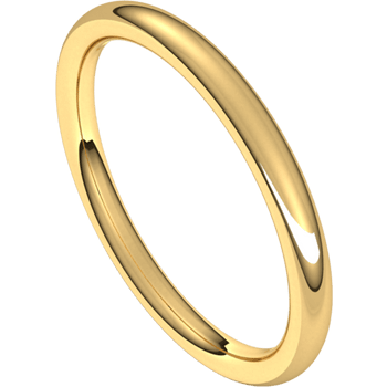 Precious Metal (No Stones) Wedding Bands  -  Women'