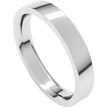 Precious Metal (No Stones) Wedding Bands  -  Men'