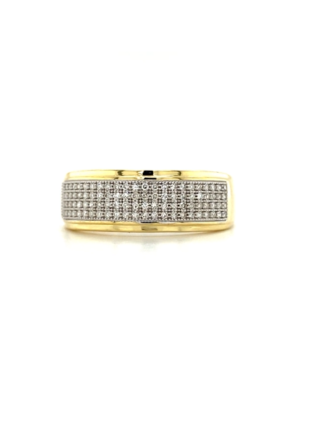 Yellow 10 Karat Pavé Men's Dia