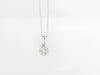 White 14 Karat Cluster Necklac