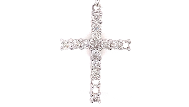 White 14 Karat Religious Penda