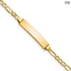 Yellow 10 Karat Baby Id Bracelet