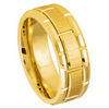 Tungsten Yellow Wedding Band 8mm