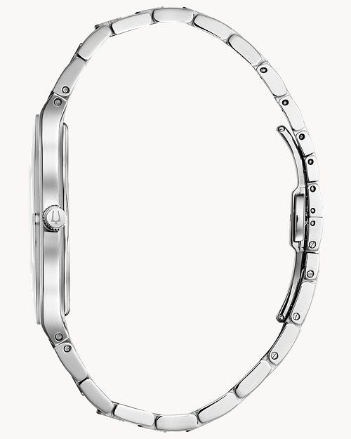 Bulova Millennia Stainless Steel Diamond Accent Watch, Black
