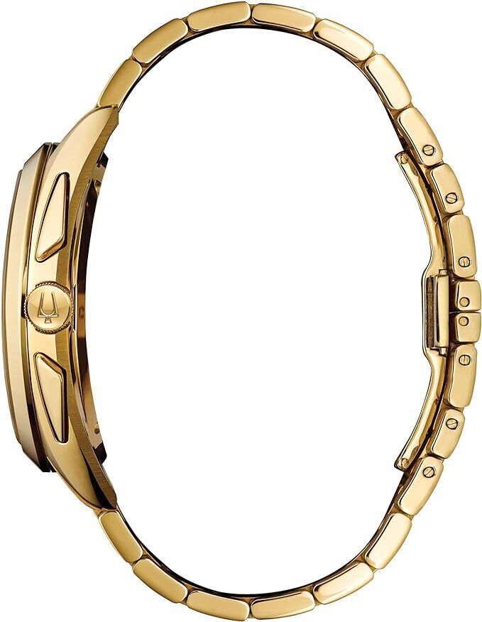 Bulova CURV Gold-Tone Chronograph Watch, 45mm