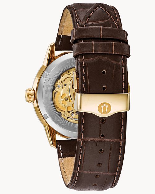 Bulova Sutton Gold-Tone Automatic Watch, 43mm