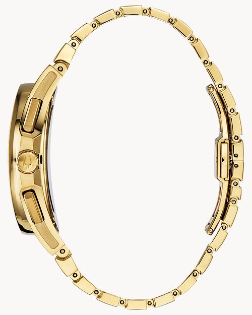 Bulova CURV Gold-Tone Chronograph Watch, 44mm
