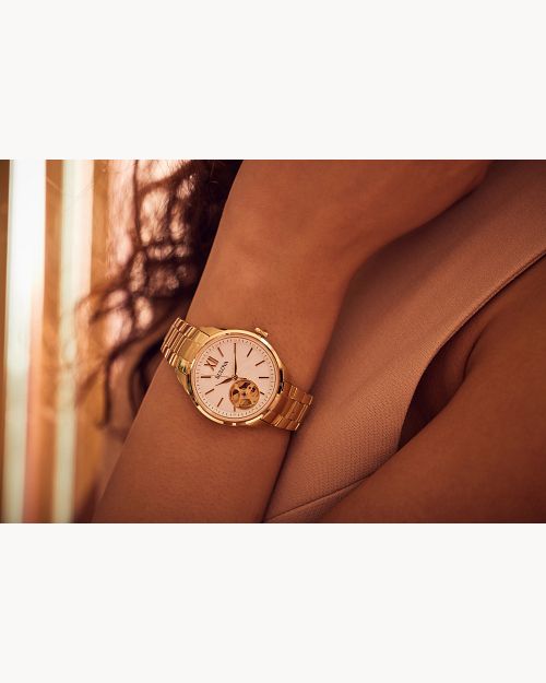 Bulova Sutton Gold-Tone Automatic Women&