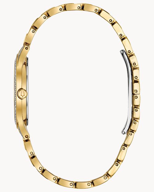 Bulova Phantom Two-Tone Crystal Watch, 32mm