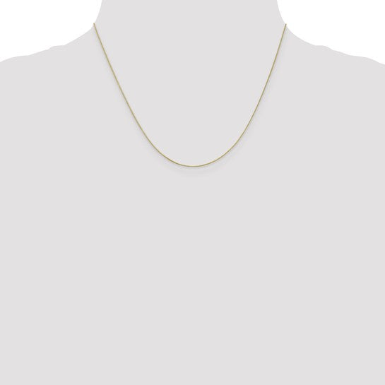 14K Yellow Gold Box Chain, 20 inch, 0.5mm