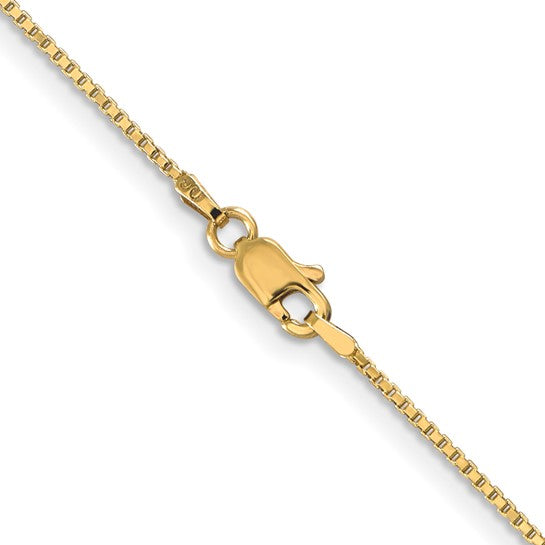 14K Yellow Gold Box-Link Chain, 20 inch, 1mm