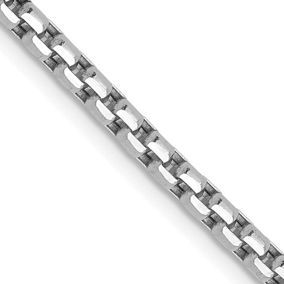 White 14 Karat Diamond Cut Chain Length 24 Weight 16.6 Mm 3.5 Style: Box
MM Width: 3.5
Gram Weight: 16.6