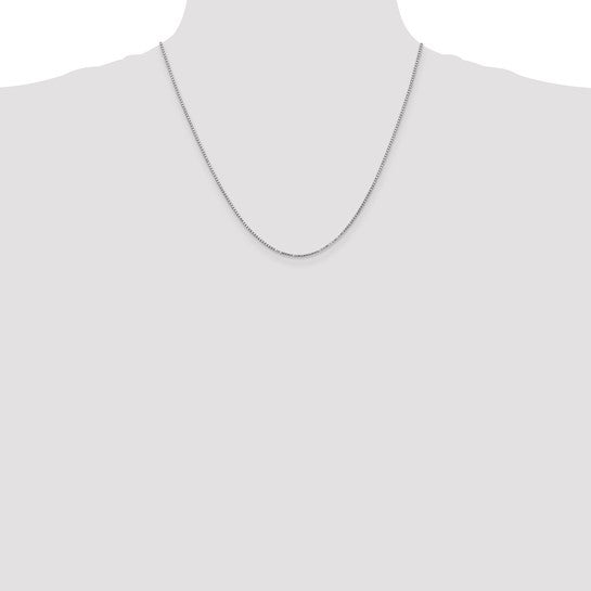 White 14 Karat Diamond Cut Chain Length 24 Weight 16.6 Mm 3.5 Style: Box
MM Width: 3.5
Gram Weight: 16.6