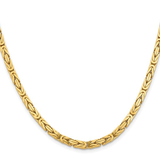 Yellow 14 Karat Chain Length 20 Weight 31.34 Mm 5 Style: Byzantine
MM Width: 5
Gram Weight: 31.34