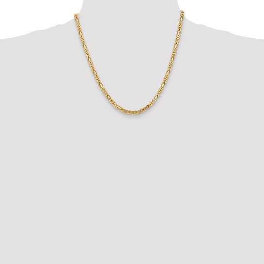 Yellow 14 Karat Chain Length 20 Weight 31.34 Mm 5 Style: Byzantine
MM Width: 5
Gram Weight: 31.34