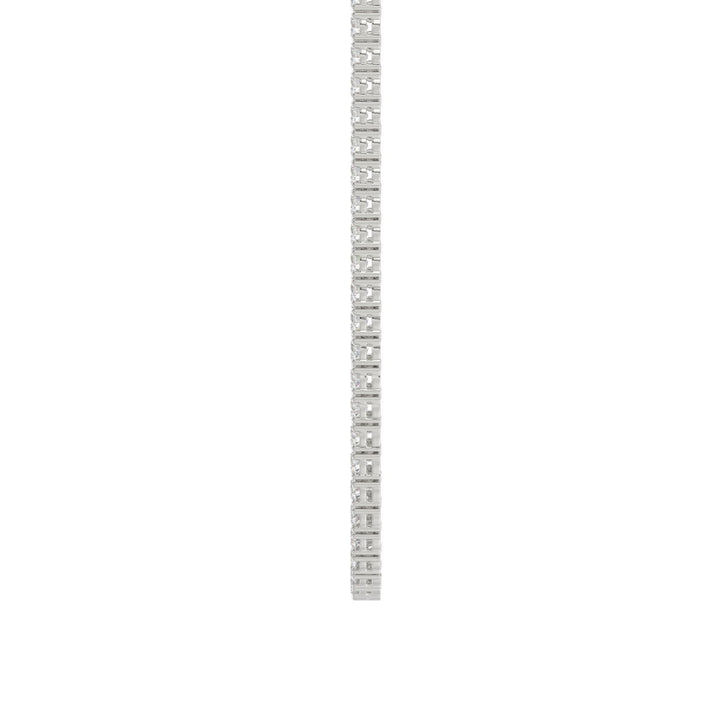 14K White Gold Lab-Grown Diamond Tennis Chain, 4.00 ct, 16 inch, 2mm