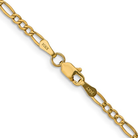 Yellow 14 Karat Chain Length 20 Weight 2.2 Mm 2.6