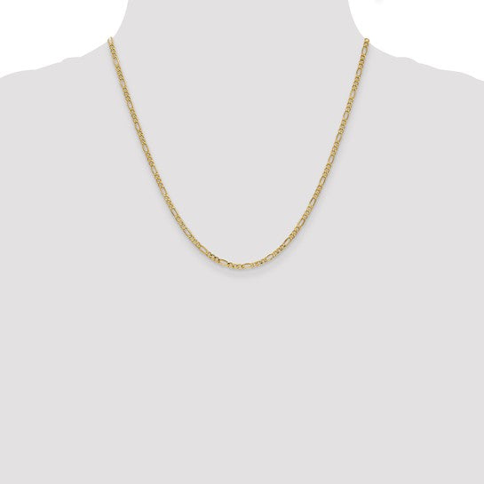 Yellow 14 Karat Chain Length 20 Weight 2.2 Mm 2.6