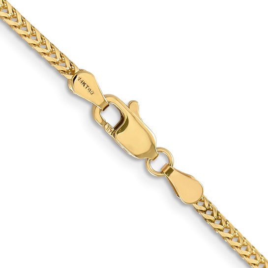 Yellow 10 Karat Diamond Cut Chain Length 18 Weight 7.7 Mm 2 Style: Franco
MM Width: 2
Gram Weight: 7.7