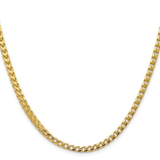 Yellow 10 Karat Diamond Cut Chain Length 24 Weight 35.8 Mm 4.7 Style: Franco
MM Width: 4.7
Gram Weight: 35.8