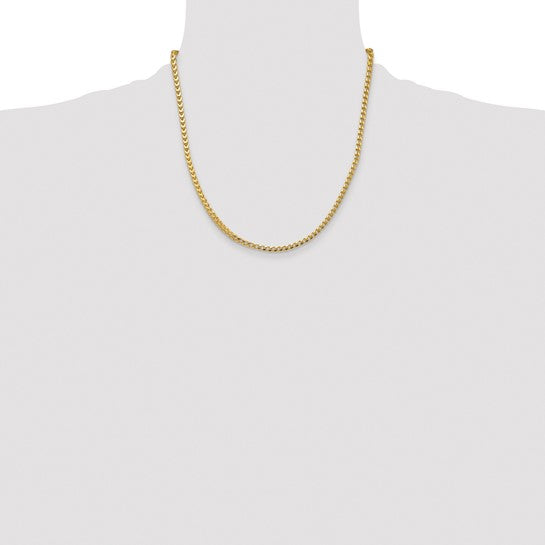 Yellow 10 Karat Diamond Cut Chain Length 24 Weight 35.8 Mm 4.7 Style: Franco
MM Width: 4.7
Gram Weight: 35.8