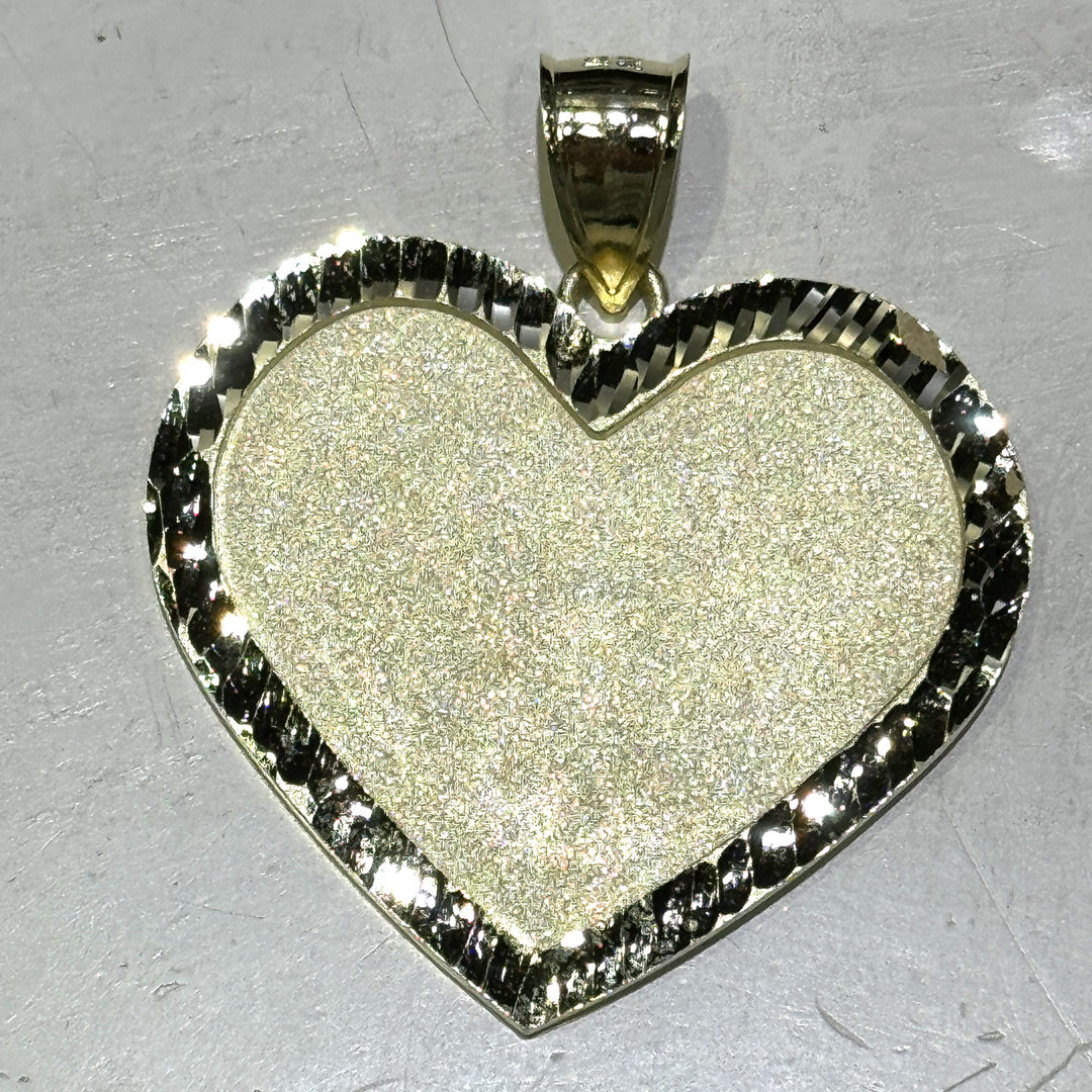 Yellow 10 Karat Diamond Cut Pi
