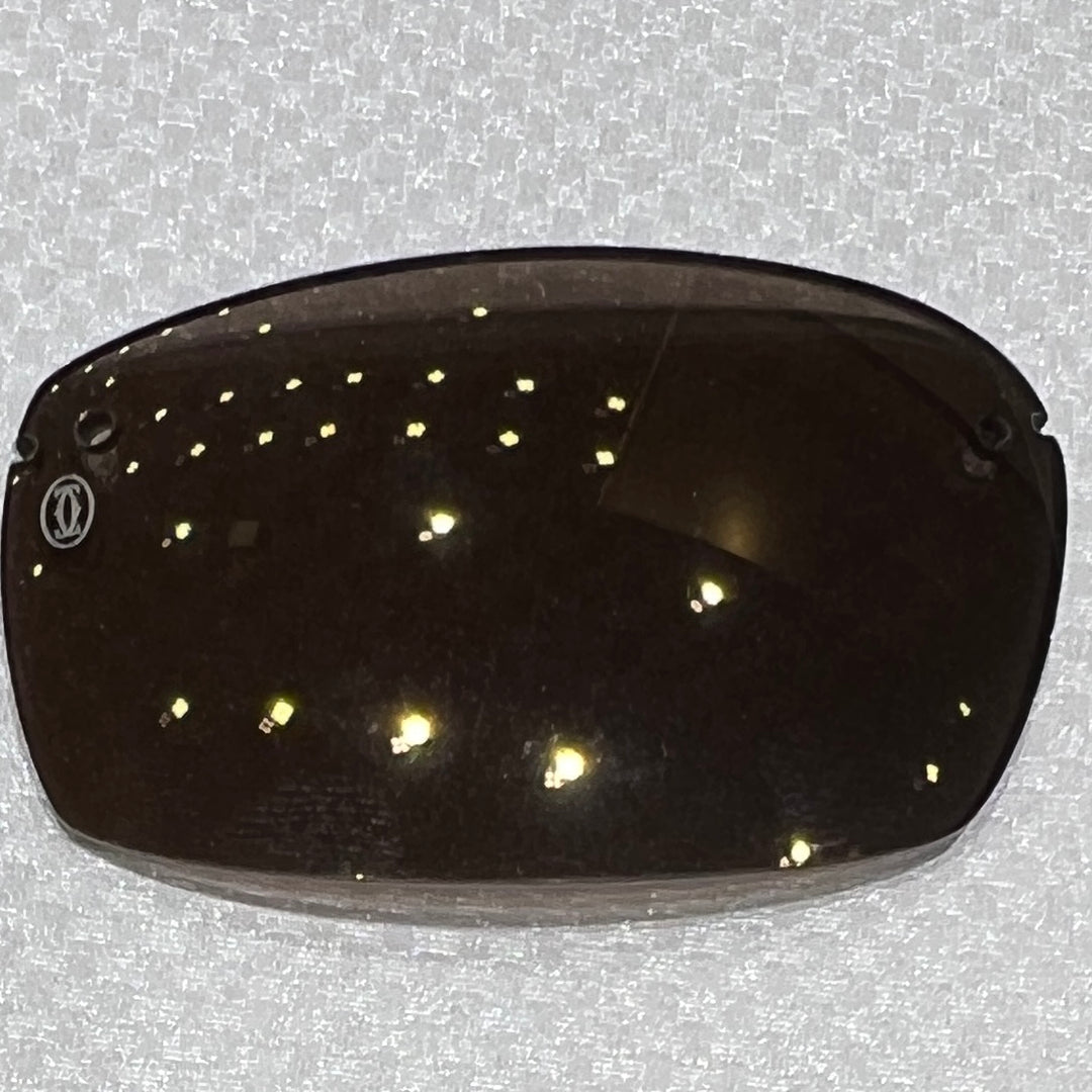 Cartier Original Brown Tinted Oversized Sunglasses Lenses