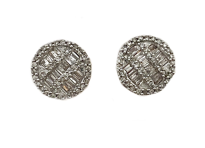 10K Rose Gold Diamond Stud Earrings, 0.40 ct, Various Shapes