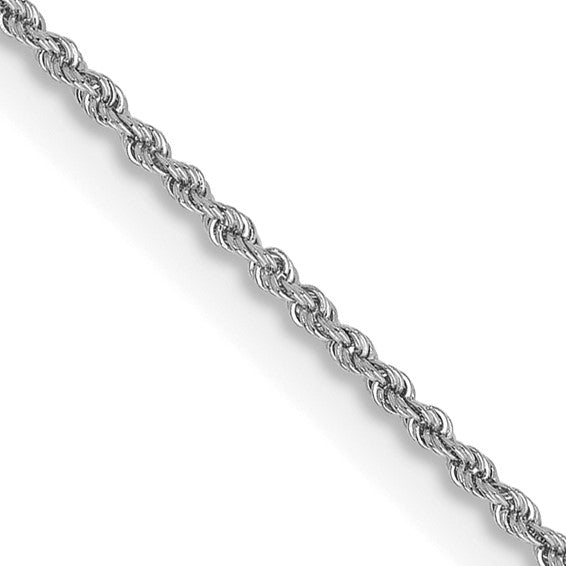White 14 Karat Diamond Cut Chain Length 18 Weight 4 Mm 1.6