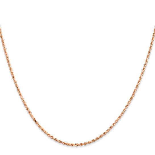 Rose 10 Karat Diamond Cut Chain Length 20 Weight 6.6 Mm 3.6 Style: Hollow Rope