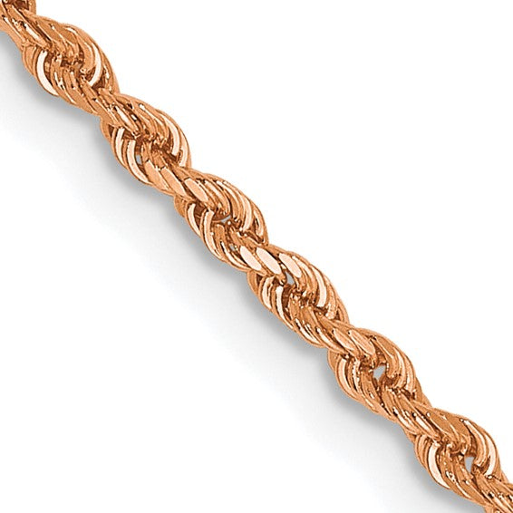 10K Two-Tone Gold Diamond-Cut Solid Rope Chain, 24 inch, 4.5mm
