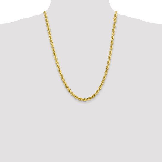 14K Yellow Gold Diamond-Cut Chain, 18 inch
